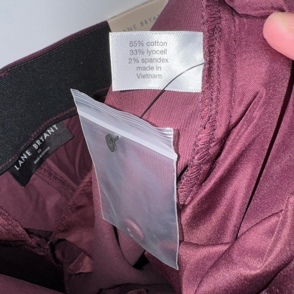 NWT Lane Bryant Corduroy Mid Rise Trouser Wide Leg Pant Size 22 - Picture 9 of 11